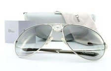 CHRISTIAN DIOR Sonnenbrille Hippy 1 YB7ZR 61-13 S-M Silber Luxus Pilot Lady Star