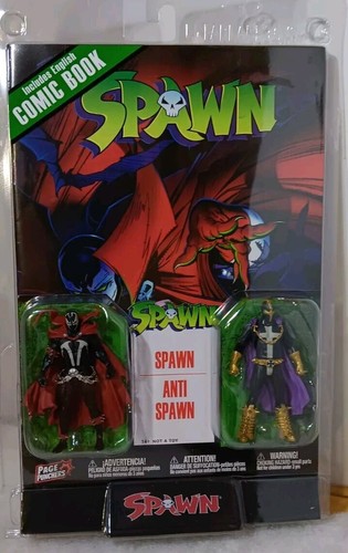 Mcfarlane Toys Spawn Comic Book with Spawn and Anti Spawn Figure - Picture 8 of 9