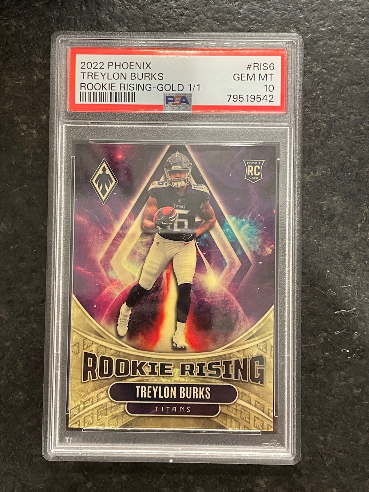 Treylon Burks Panini Phoenix Rookie Rising #RIS6 Gold 1/1