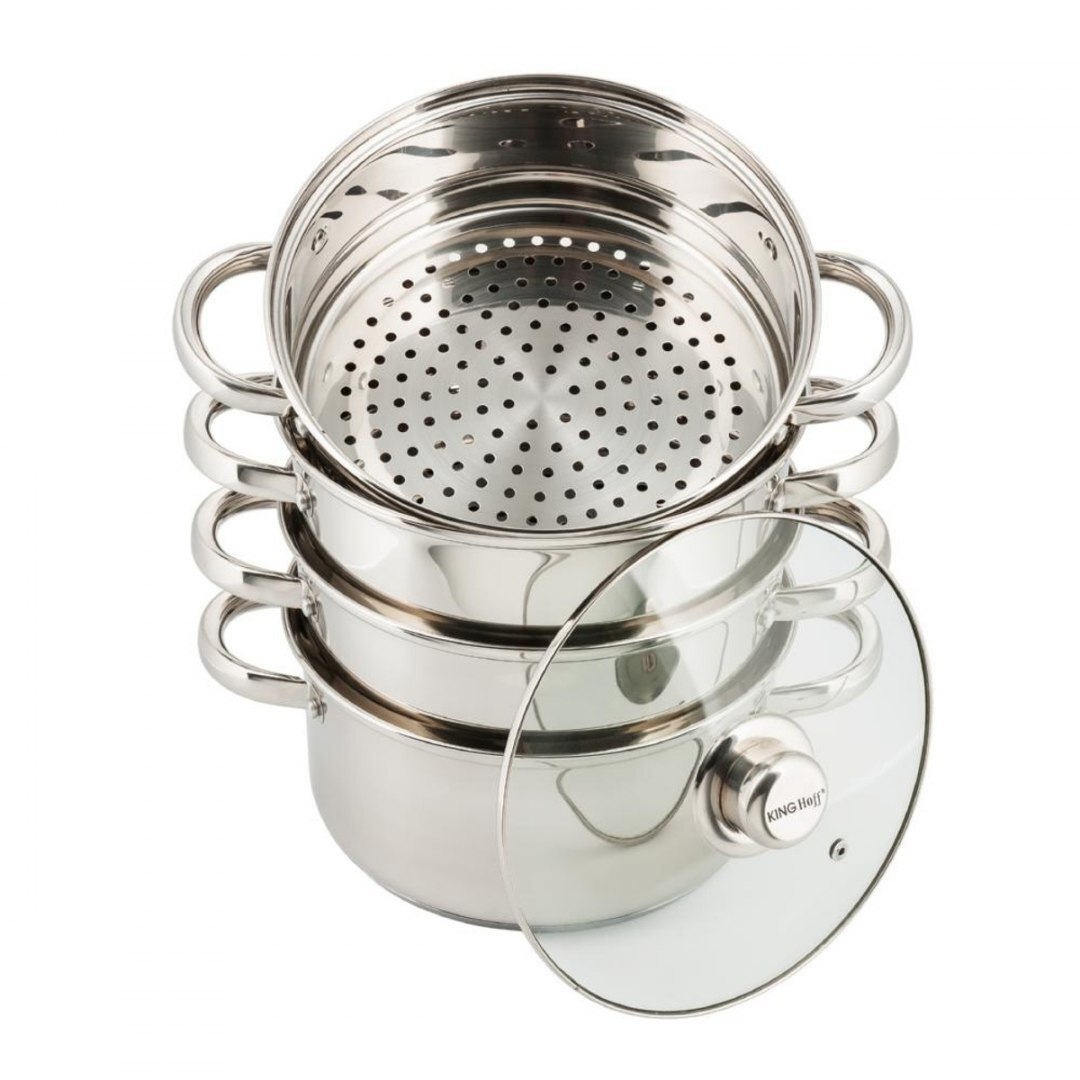 5908287233171 ГОРШОК НА ПАРУ KINGHOFF 5 ЭЛЕМ 18см KH-3317 KINGHOFF 11790₽