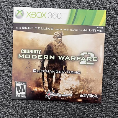 Call of Duty Modern Warfare 2 Cliffhanger Demo Microsoft Xbox 360 SEALED COD MW2
