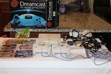 Sega Dreamcast Console BUNDLE 6 games and 2 controllers 3 Memory Cards BOX