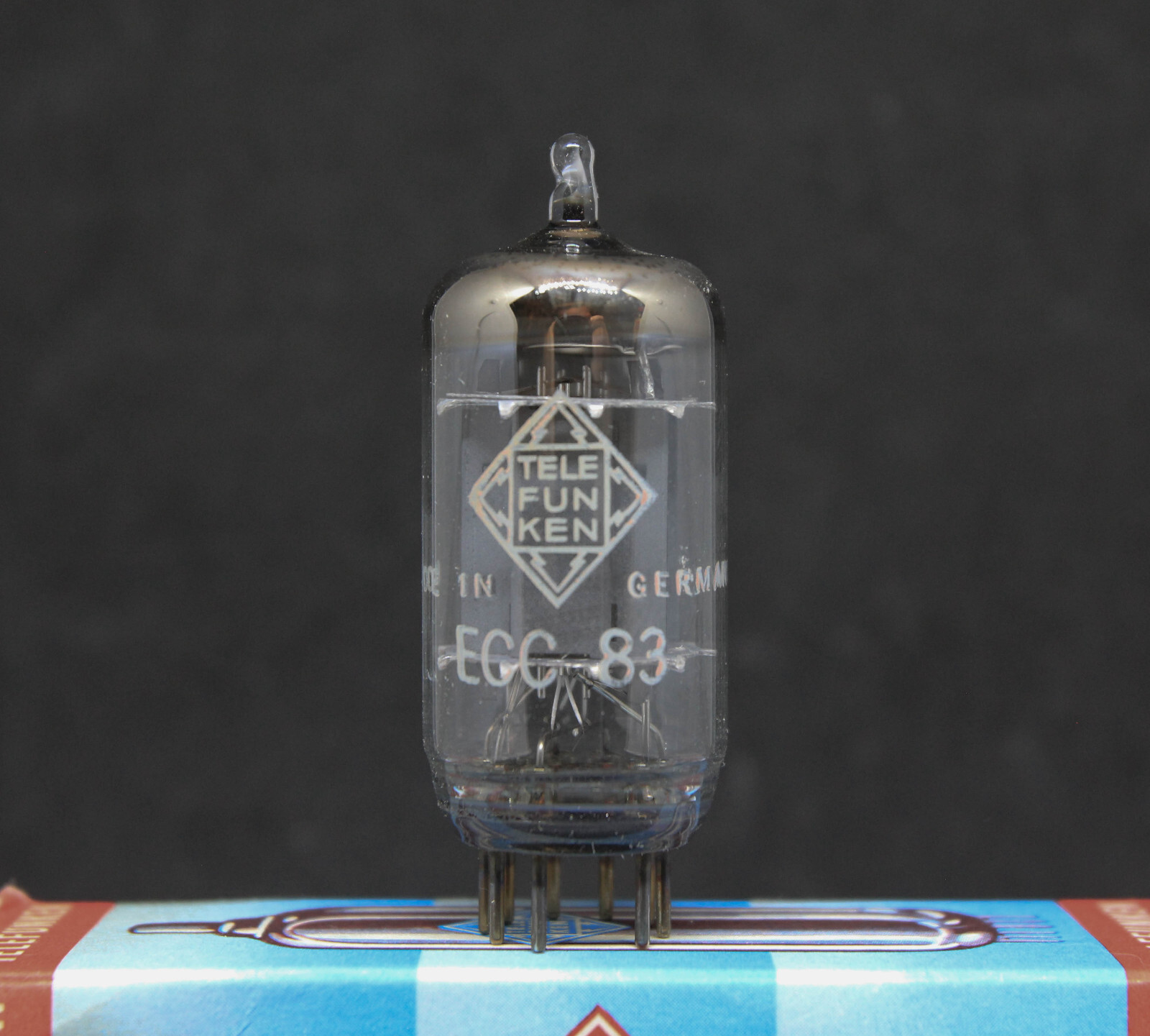 Telefunken ECC83 balanced tube smooth pl. NOS eBay