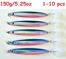 1 to 10pcs Colt Sniper Metal Jigs 150g/5.25oz Blue Pink Vertical Knife Fish Lure