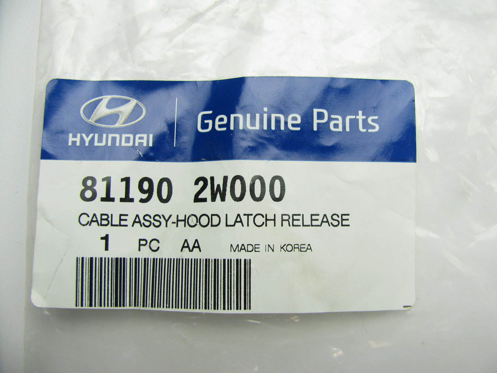 811902W000 Hood Latch Release Cable OEM For Hyundai Santa Fe 20132015 eBay