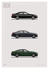 POSTER - MERCEDES CLS EVOLUTION - (A4 A3 A2 Sizes) C219 C218 C257 AMG