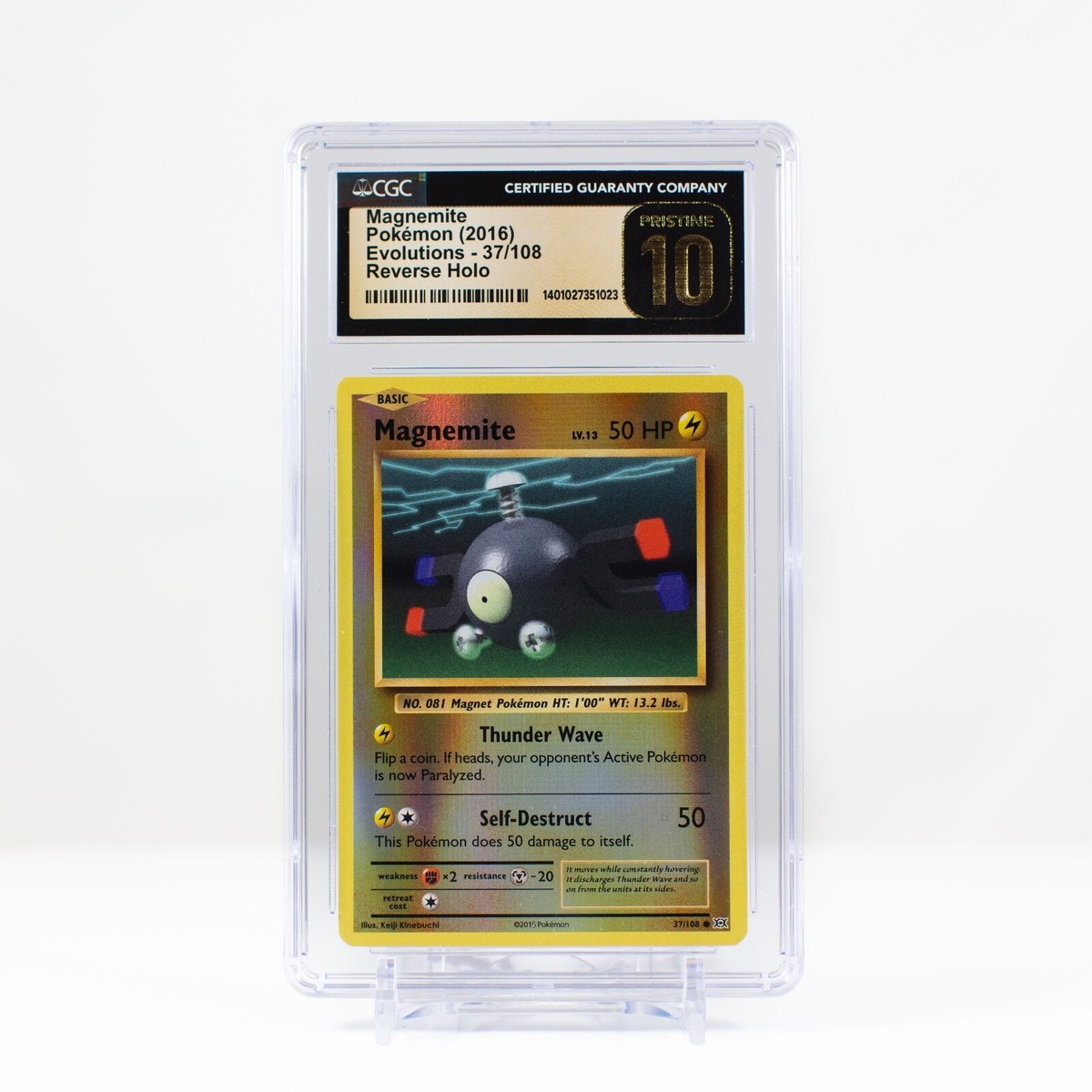 Pokmon Magnemite Reverse Holo 37/108 XY Evolutions - CGC 10 PRISTINE PSA  -POP 1 | eBay