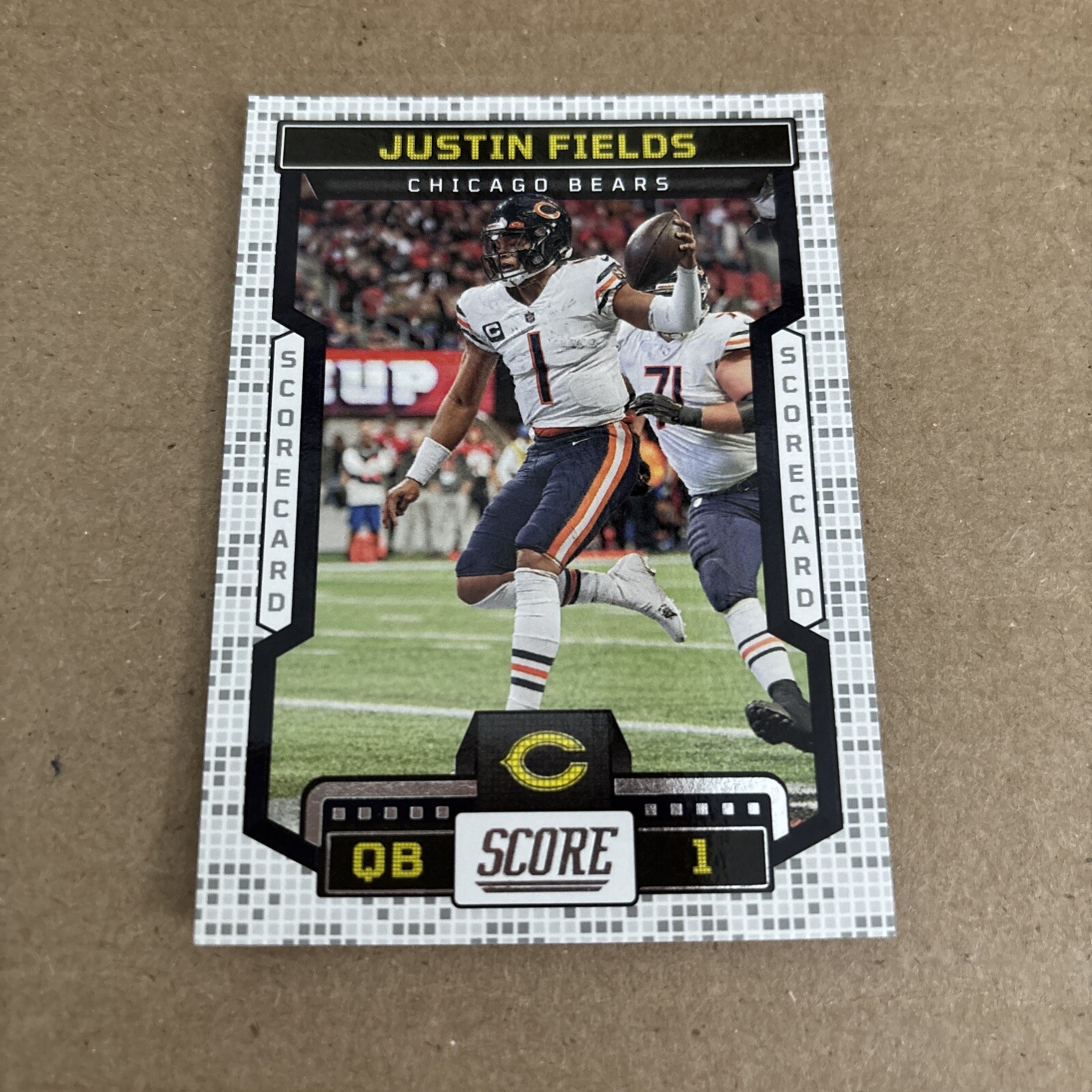 2023 Score Scorecard #99 Justin Fields Chicago Bears