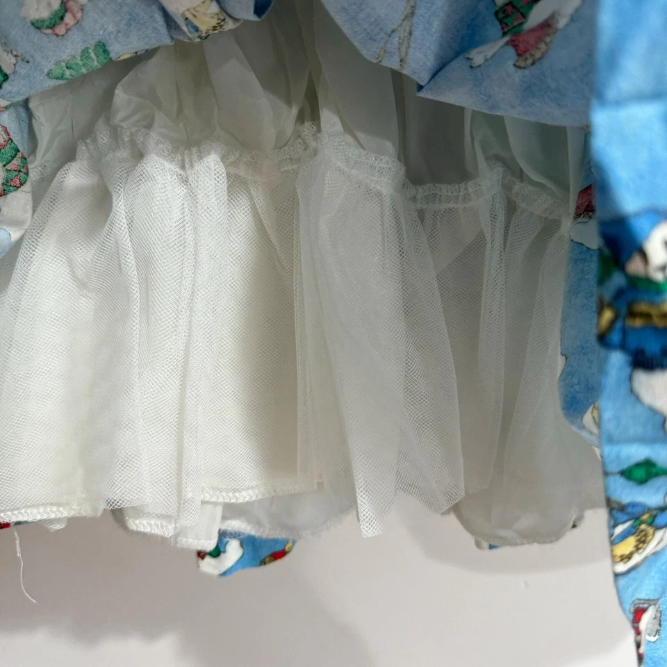 Vestido Daisy Kingdom Niña 6 Estampado Oso Polar Lanzado Azul Falda Completa Invierno Diversión Foto 4 de 4