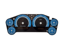 Superposición facial de calibre azul claro personalizada para motores de gasolina Silverado Tahoe 2007-2013