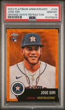 2022 Topps Chrome Platinum JOSE SIRI #124 Rookie  Orange Wave #/25 PSA 10 ICKY