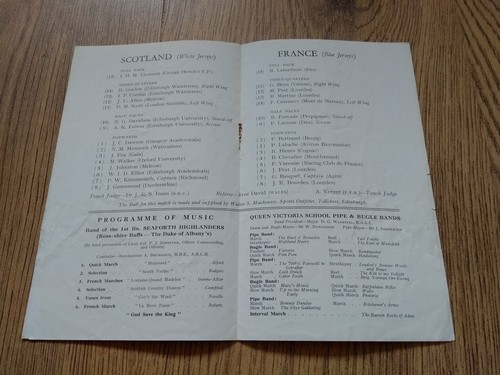 Scotland v France Rugby Programmes 1948 - 2012 - Picture 14 of 66