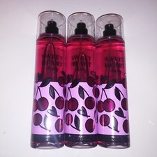Set of 3 Bath Body Works Fragrance Spray Mist Sweet Heart Cherry Full Size New