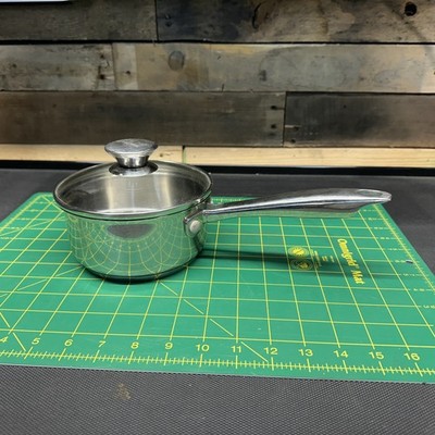 Wolfgang Puck 1QT Saucepan Stainless Steel W/ Lid Pourable Spout
