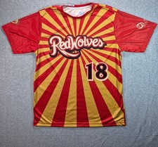 Red Wolves #18 Champro Jersey Large Local Motive Brewing Made in USA