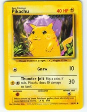 Pikachu - 58/102 Base Set - Pokémon TCG - 1999 on eBay