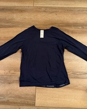 Athleta Girl Power Up Sport Length Long Sleeve Top Light Teal Size Large 12