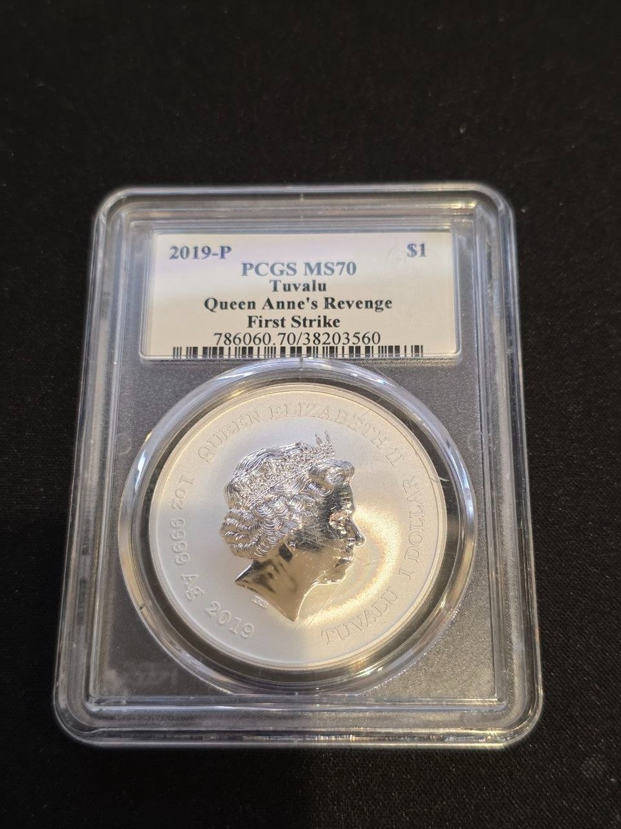 2019 1oz Silver .9999 Queen Anne's Revenge: Black Flag Series PCGS