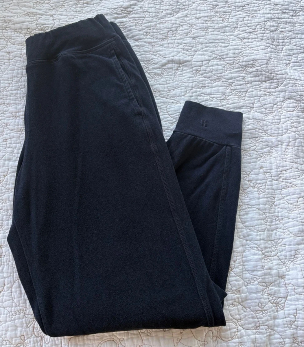 Sweaty Betty Garudasana Lightweight Yoga Trouser Pants, navy, small