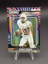 Vince Young 2025 Panini NIL Texas Longhorns #1 Campus Legends Red White and Blue