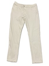 M S Womens White Straight Jeans W32-34 L24 Size UK 14 Short