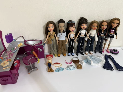 Bratz Stylin’ Hair Studio Salon Rock Angelz Yasmin Jade Girls Nite Out Dana Lot - Imagen 1 de 13