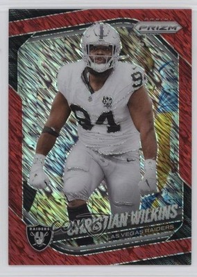 2025 Panini Prizm Red Shimmer Prizm 1/49 Christian Wilkins #40 1g40