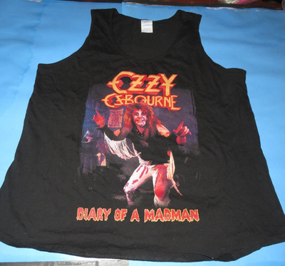 Womens XXL Ozzy Shirt Diary Of A Madman Ozzy Osbourne TANK TOP AUTHENTIC