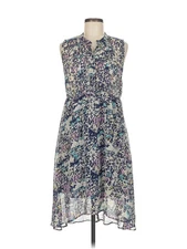 Olive and Oak Women Blue Casual Dress M