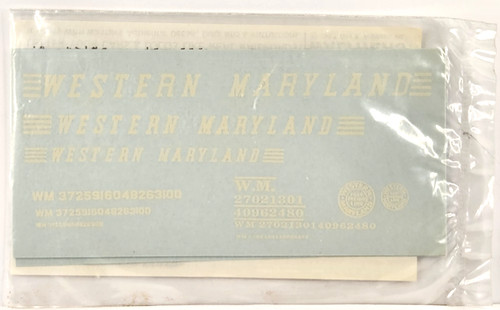 Calcomanía Walthers escala HO #934-97060 Western Maryland Caboose - blanca | Zustand: New