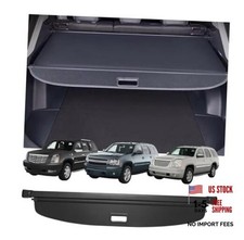 Retractable Cargo Cover Compatible Tahoe Escalade Yukon Manual Tailgate 07-14