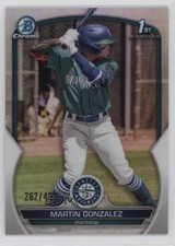 2023 Bowman Chrome Prospects Refractor 262/499 Martin Gonzalez #BCP-28 0m4q