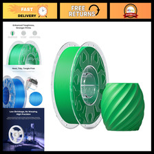 1.75mm Green PLA Filament 1kg Spool for FDM 3D Printers - High Toughness, Warp-F