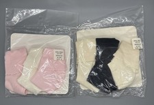 Vtg Lot Of 6 Toddler Baby Socks Size 5 1/2 NOS 100 Mercerized Cotton Scalloped