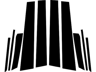 Rvinyl Pillar Post Window Trim Fits Toyota Prius 2016-2022