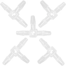 1/8" Tee Fitting Equal Barb 3 Way Hose Barb Adapter for Fuel Gas Liquid Air (Pac