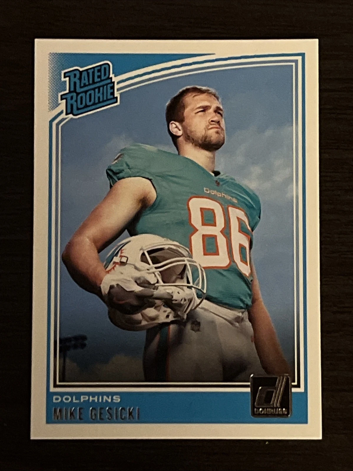 2018 Panini Donruss - Rated Rookie Mike Gesicki #337 (RC)