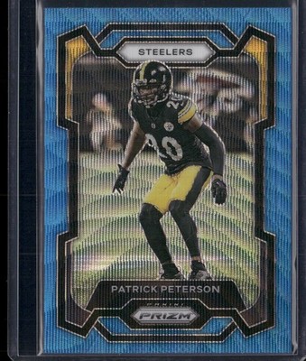 2023 Panini Prizm Patrick Peterson Blue Wave Prizm 146/199 #253 Steelers