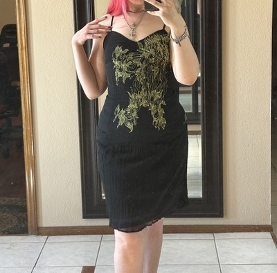 VTG DIESEL Y2K SILK DRESS BLACK GREEN SHORT COCKTAIL WOMENS XL | eBay VTG DIESEL Y2K SILK DRESS BLACK GREEN SHORT COCKTAIL WOMENS XL | eBay