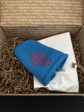 New Authentic Chrome Hearts Blue Cashmere Kni...