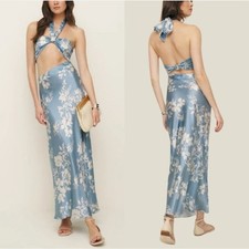 Reformation Vivi silk maxi dress size 12 Aliso floral NWT $328