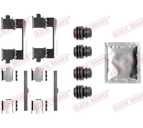 2x ✅Fits QUICK BRAKE 109-0048 ACCESSORY KIT, DISC BRAKE PADS ⭐UK Seller⭐ - Image 9