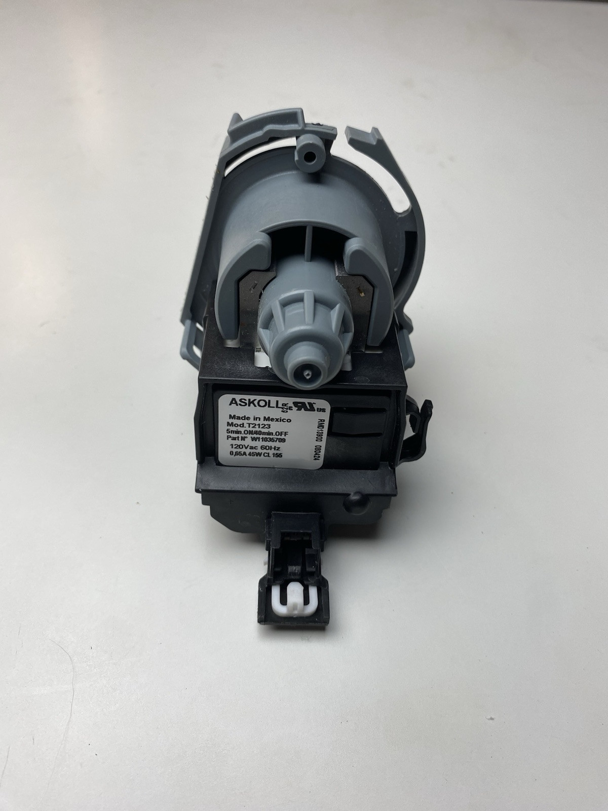 Whirlpool W11035709 OEM Dishwasher Drain Pump Replacement Part