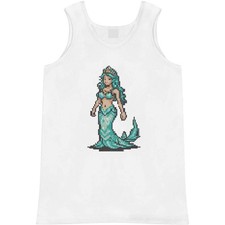 'Mermaid Wearing Crown Pixel Art' Adult Vest / Tank Top AV045244 