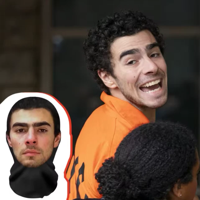 Realistic Celebrity Luigi Mangione CEO Full Face Mask Assassin Costume For Party - Image 2 of 4