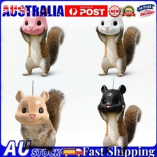 Squirrel Head Feeder, Funny Animal Face Hanging Feeder for Outdoor Garden