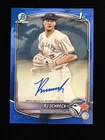 2025 Bowman Chrome RJ Schreck #CPA-RSC Auto Blue Refractor /150 1st Prospect