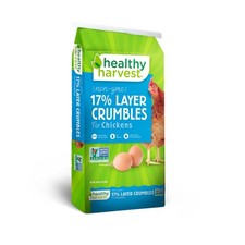 Healthy Harvest Non-GMO 17 Protein Layer Crumbles Chicken Feed 40-lb bag