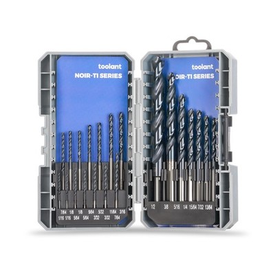toolant Cobalt Drill Bit Set for Metal and Steel (Pro), Titanium Aluminum Nit...