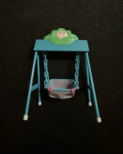 1984 Cabbage Patch Kids Play Swing Set Miniature Doll Accessory Toy Vintage
